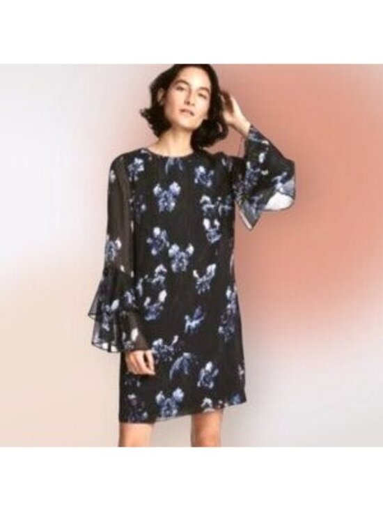 H&M Dresses & Skirts - H&M Balloon-Sleeved Chiffon Dress - Size 12